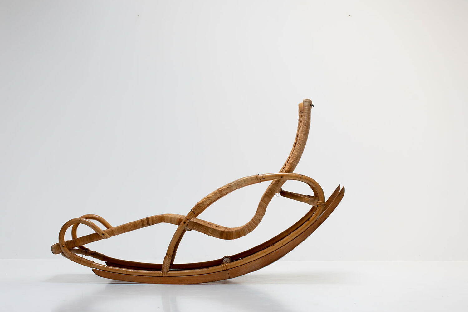 German rattan lounger